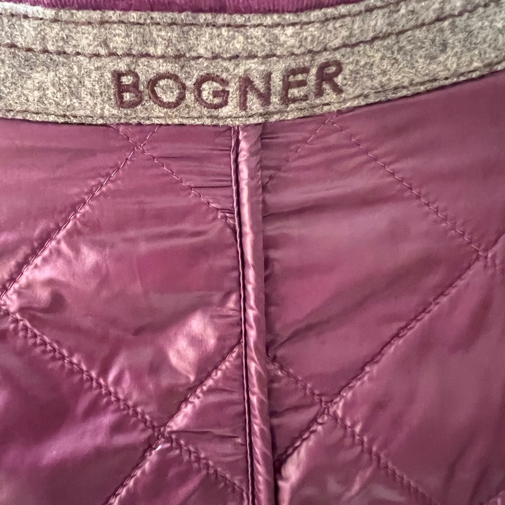 Bogner quilted jacket. Size 12. Purple color